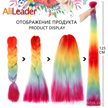 100G Synthetic Hair Bulk Ombre Jumbo Braid Hair